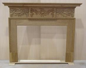 English Brown Oak Fireplace Surrounds